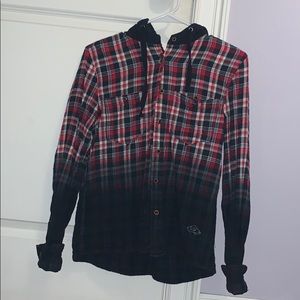 Drop Dead Hooded Plaid Flannel